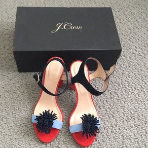 J. Crew Pom Pom sandals